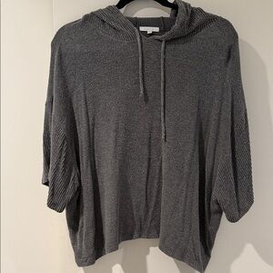 Charcoal Hooded Women's Sweater